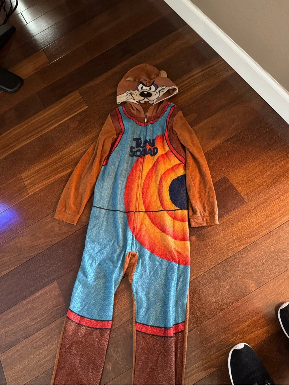 Space jam tune squad Looney Tunes One-Piece Pajama Costume in Blue & Brown